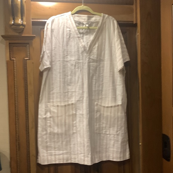 NWOT Splendid Viola Elbow Sleeve Linen Shift Dress Size X-Large - Picture 7 of 12